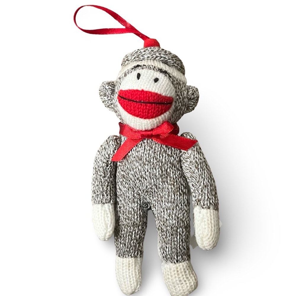 Sock Monkey Ornament- Christmas Holiday